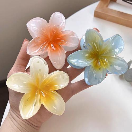 Hair Claw Clips, Acrylic, Flower, fashion jewelry 