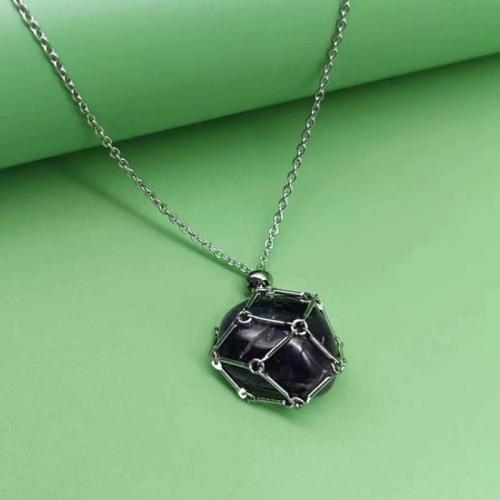 Quartz Necklace, 304 Stainless Steel, with Quartz, with 5cm extender chain, Adjustable & fashion jewelry & for woman cm [