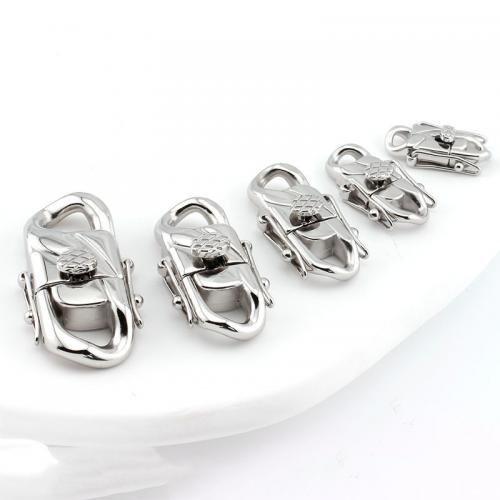 Stainless Steel Jewelry Clasp, 316 Stainless Steel, polished, DIY original color 