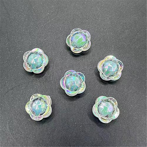 ビード・アクリル・ビーズのビード, アクリル, 花形, DIY, 無色, 12mm, 穴:約 2mm, 約 920パソコン/バッグ, 売り手 バッグ