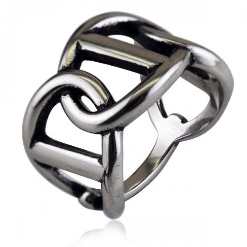 Titan Stahl Fingerring, Titanstahl, poliert, unisex & verschiedene Größen vorhanden, originale Farbe, width:14mm,thickness:2mm, verkauft von PC[