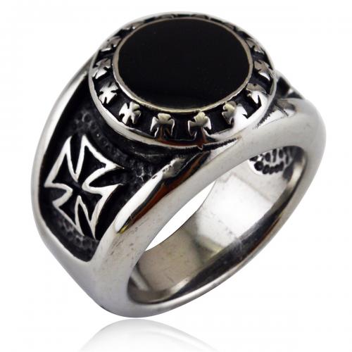 Anillo de dedo de acero Titanium de, Partículas de acero, con esmalte, chapado, Joyería & unisexo & diverso tamaño para la opción, más colores para la opción, width:17mm,thickness:1.6mm, Vendido por UD