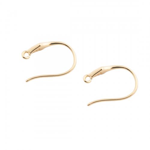 Composant anneau en laiton pour boucle d'oreille, Plaqué d'or, DIY & pavé de micro zircon, doré Environ 1mm, Vendu par paire