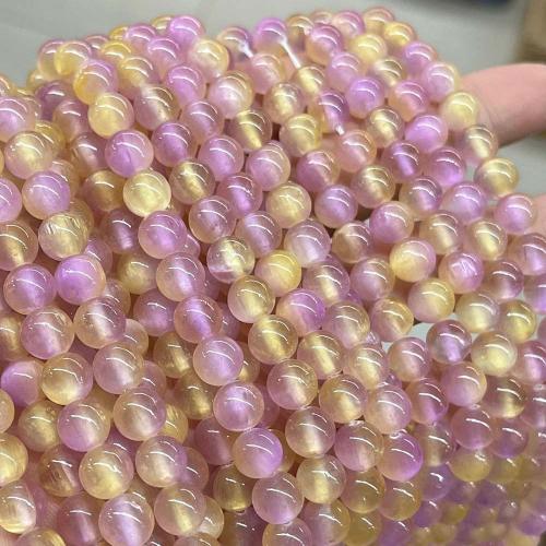 Single Gemstone Beads, Gypsum Stone, Round, DIY, mixed colors, 8mm, Approx 