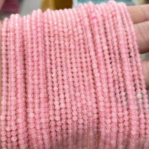 Natural Rose Quartz Beads, Round, DIY, pink, 3mm, Approx 