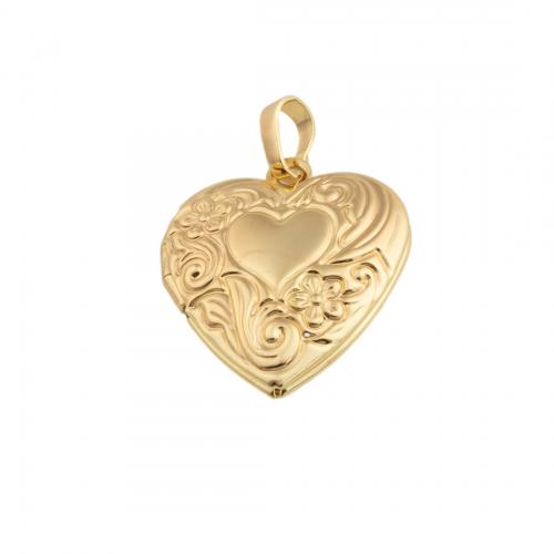 Brass Locket Pendants, 14K gold plated, DIY Approx 4mm 