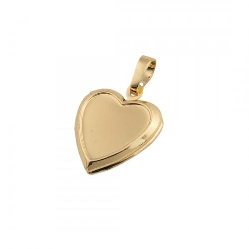 Brass Locket Pendants, 14K gold plated, DIY Approx 4mm 