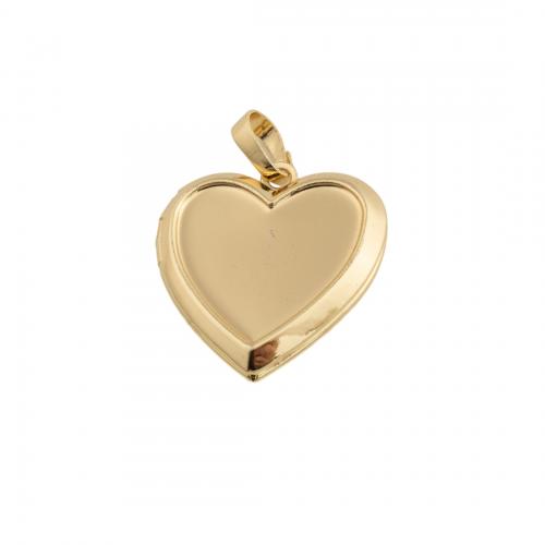 Brass Locket Pendants, 14K gold plated, DIY Approx 4mm 