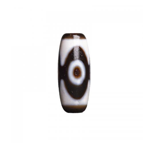 Natural Tibetan Agate Dzi Beads, Drum, DIY 