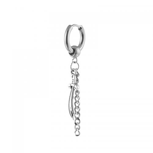 Huggie Hoop Drop Earring, 316L Stainless Steel, plated, Unisex 