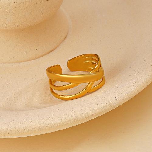 Edelstahl Fingerring, 304 Edelstahl, Vakuum-Ionen-Beschichtung, Modeschmuck & für Frau, keine, inner diameter 17mm, verkauft von PC