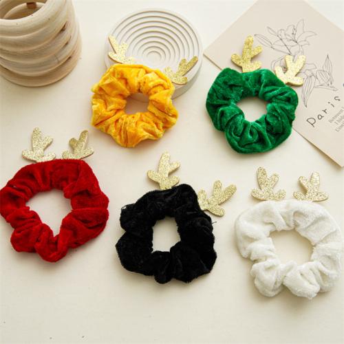 Hair Scrunchies, Plush, handmade, Christmas Design & cute & for woman [