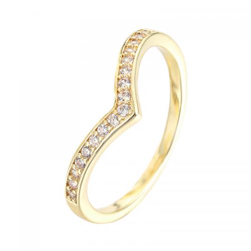 Rhinestone Brass Finger Ring, plated, fashion jewelry & for woman & with rhinestone [