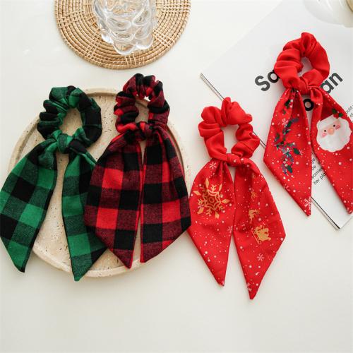 Hair Scrunchies, Cloth, handmade, Christmas Design & for woman [