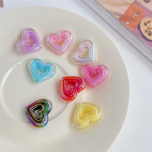 Plating Acrylic Beads, Heart, UV plating, DIY 