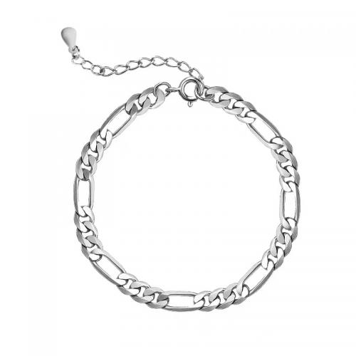 Sterling Silber Armbänder, 925er Sterling Silber, mit Verlängerungskettchen von 1.18inch, plattiert, Modeschmuck & für Frau, keine, Länge:ca. 6.29 ZollInch, verkauft von PC[