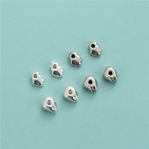 Perles intercalaires en argent , Argent sterling 925, Irrégulière, DIY & styles différents pour le choix Environ 1mm, Vendu par PC