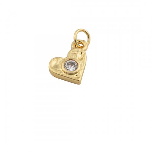 Cubic Zirconia Micro Pave Brass Pendant, high quality plated, DIY & micro pave cubic zirconia Approx 4mm [