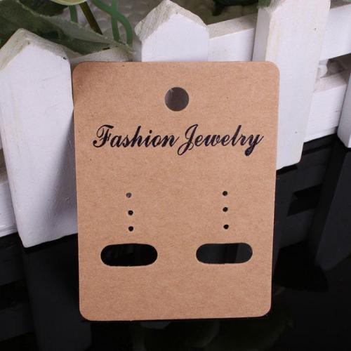 Earring Display Card, Kraft, multifunctional Approx 