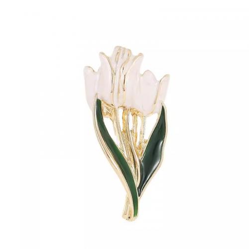 Enamel Brooch, Zinc Alloy, with enamel, Flower, fashion jewelry & for woman 