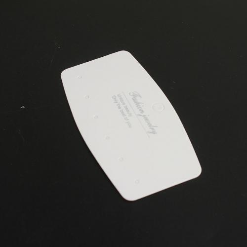 Earring Display Card, Paper, durable, white Approx 