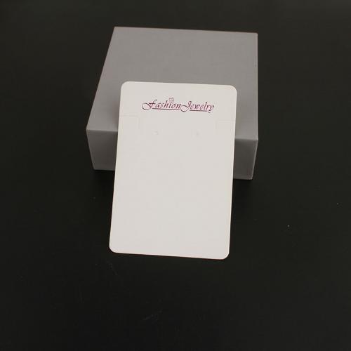 Earring Display Card, Paper, durable, white Approx 