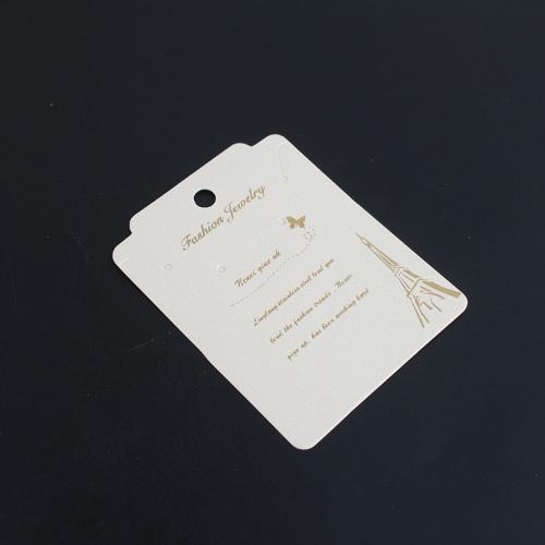 Fashion Jewelry Display Card, Paper, durable, white Approx Approx 