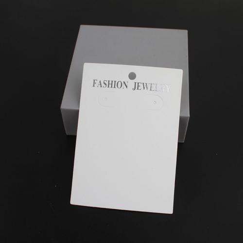 Fashion Jewelry Display Card, Paper, durable, white Approx Approx 