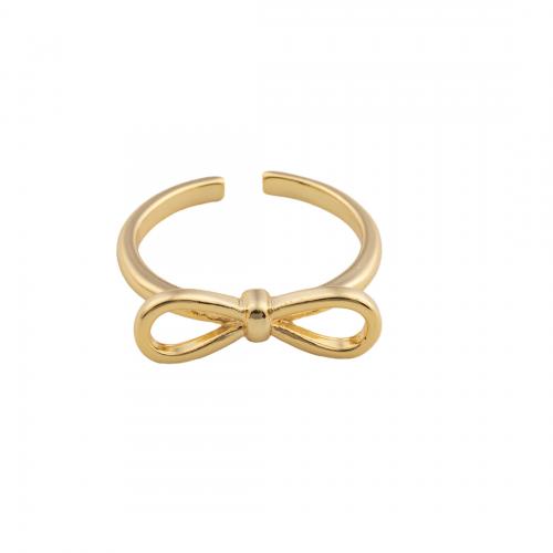 Brass Finger Ring, 14K gold plated, fashion jewelry & for woman Inner Approx 18mm [