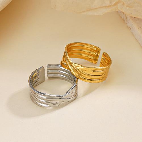 Edelstahl Fingerring, 304 Edelstahl, Vakuum-Ionen-Beschichtung, Modeschmuck & für Frau, keine, inner diameter 17mm, verkauft von PC