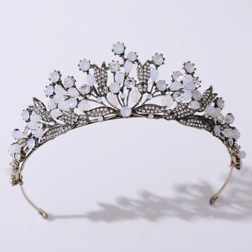 Bridal Tiaras, Zinc Alloy, handmade, fashion jewelry & for woman & with rhinestone Inner Approx 155mm 