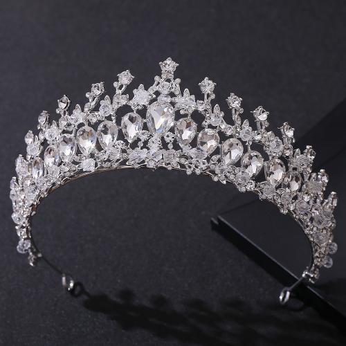 Bridal Tiaras, Zinc Alloy, handmade, fashion jewelry & for woman & with rhinestone Inner Approx 160mm 