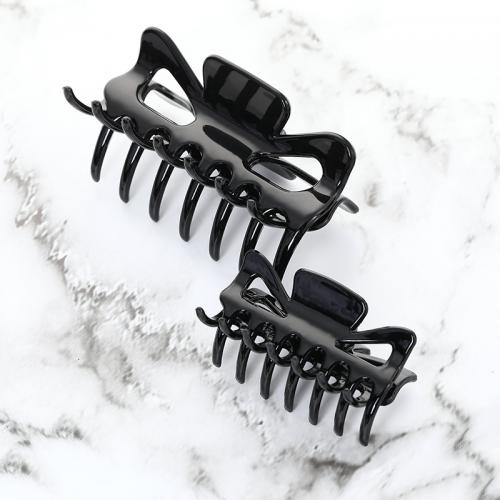 Hair Claw Clips, ABS Plastic, fashion jewelry & for woman, black [