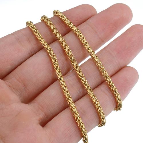 Stainless Steel Chain Jewelry, 304 Stainless Steel, Vacuum Ion Plating, DIY Approx [