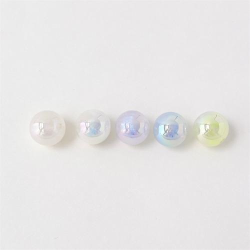 Plating Acrylic Beads, Round, DIY 15mm, Approx [