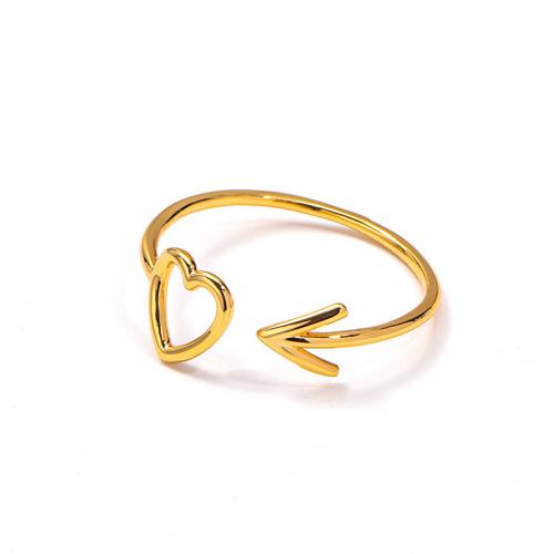 Anillo de dedo de acero Titanium de, Partículas de acero, Corazón, Recubrimiento iónico al vacío, para mujer, más colores para la opción, Vendido por UD