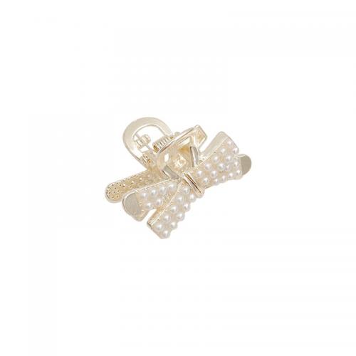 Hair Claw Clips, Zinc Alloy, with Plastic Pearl, fashion jewelry & for woman [