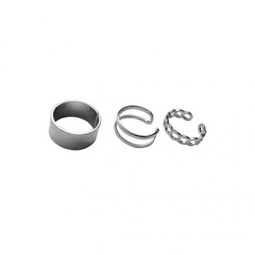 Zinklegierung Fingerring , drei Stücke & Modeschmuck & unisex, keine, 3PCs/setzen, verkauft von setzen