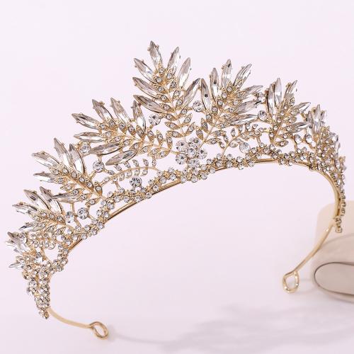 Bridal Tiaras, Zinc Alloy, fashion jewelry & for woman & with rhinestone Inner Approx 160mm 