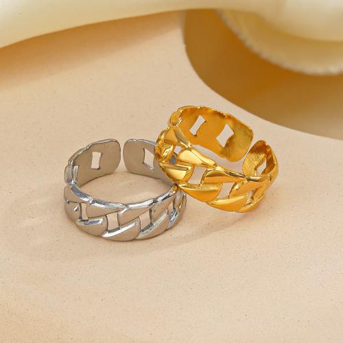 Edelstahl Fingerring, 304 Edelstahl, Vakuum-Ionen-Beschichtung, Modeschmuck & für Frau, keine, inner diameter 17mm, verkauft von PC