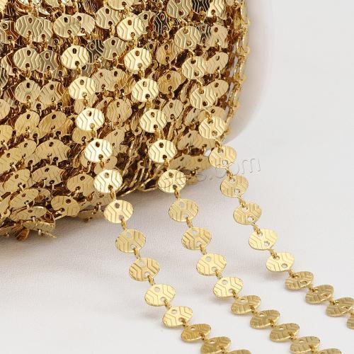 Stainless Steel Chain Jewelry, 304 Stainless Steel, Vacuum Ion Plating & DIY, golden, Approx [