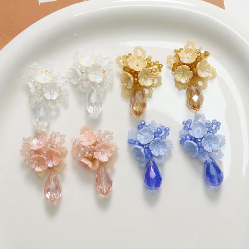 Hair Stick Findings, Lampwork, with Crystal, Flower, DIY [