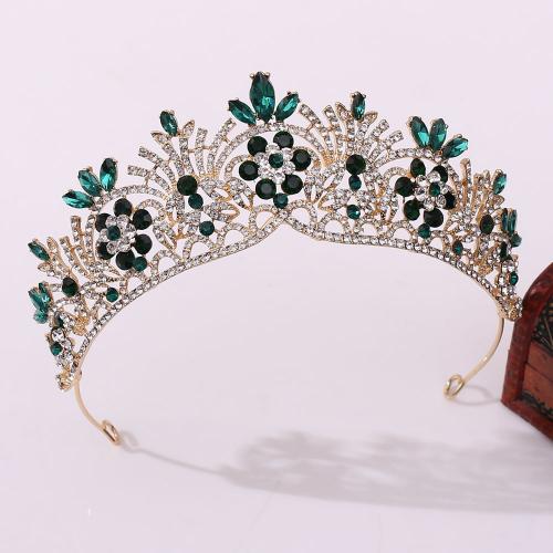 Braut Diademe, Zinklegierung, Modeschmuck & für Frau & mit Strass, keine, Innendurchmesser:ca. 140mm, verkauft von PC