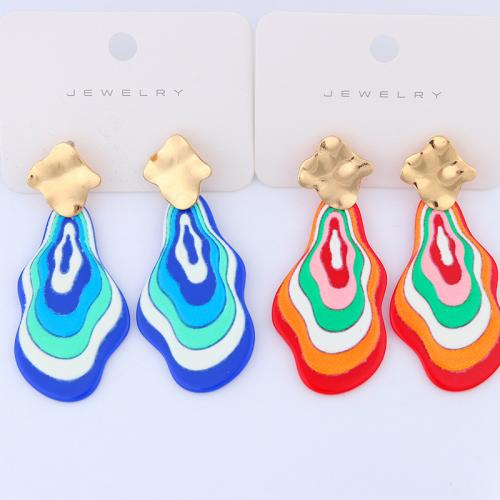 Acrylic Drop Earring, Acetate, fashion jewelry & for woman & enamel [