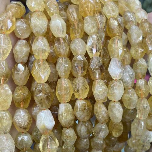 Cristal en jaune naturelles, perles de citrine, DIY & facettes, Jaune Environ 38 cm, Vendu par brin[