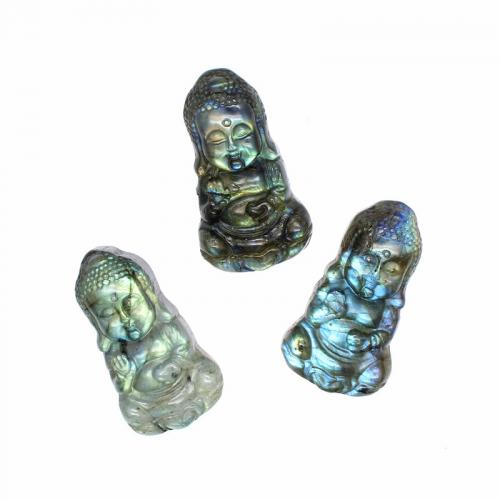 Labradorite Pendants, Carved, fashion jewelry & DIY & no hole 