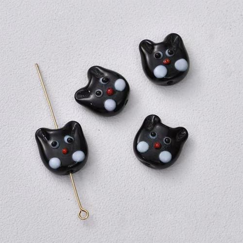 Animal Lampwork Beads, Cat, DIY [