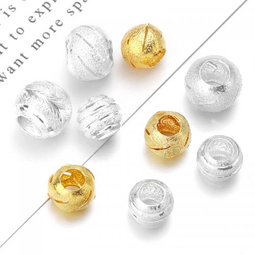 Brass Jewelry Beads, Round, plated, DIY [