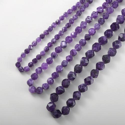 Natürliche Amethyst Perlen, DIY & verschiedene Größen vorhanden, violett, verkauft von Strang[