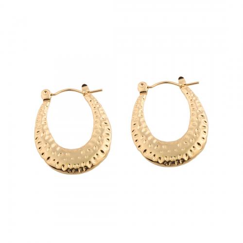 Boucle d'oreille en acier inoxydable Dangle, Acier inoxydable 304, Placage, pour femme, doré Vendu par paire